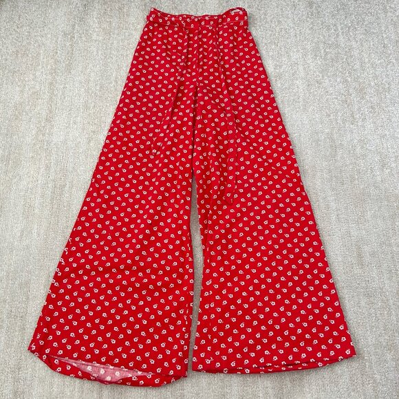 High Waist Wide Leg Floral Pants EU 36 - Picture 1 of 13